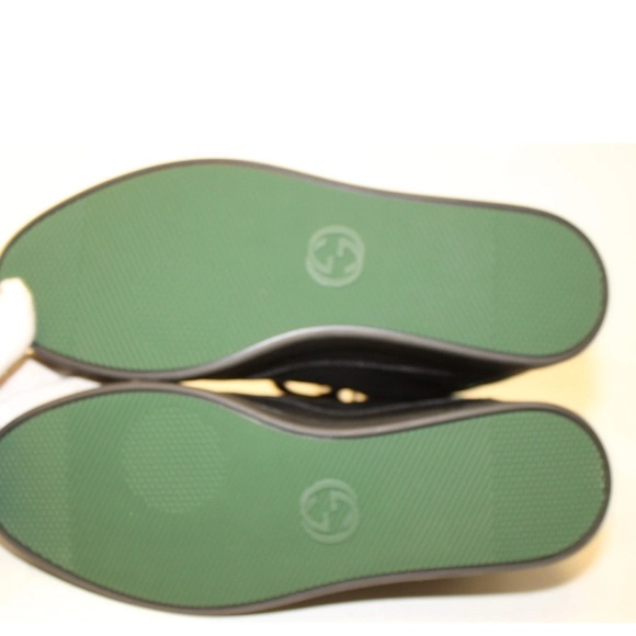 NWT Gucci Men’s Black and Green Snakeskin & Leather Sneakers 368423 - US Sz 10.5 - Picture 12 of 16